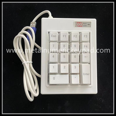 White Bank Counter 1.5m Plastic Numeric Keypad Computer Numeric Keys