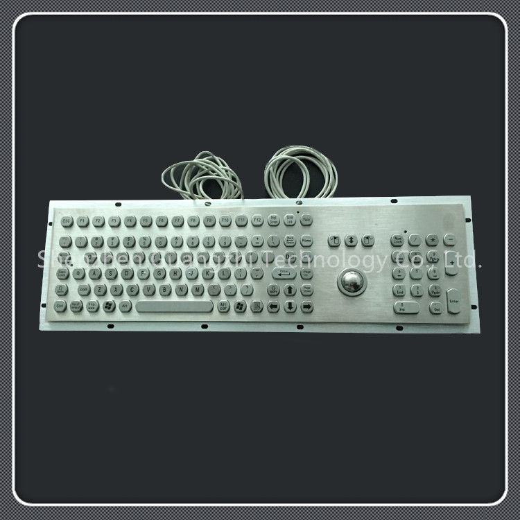 Numeric 106 Key Keyboard With Trackball , Metal Keyboard With Trackball