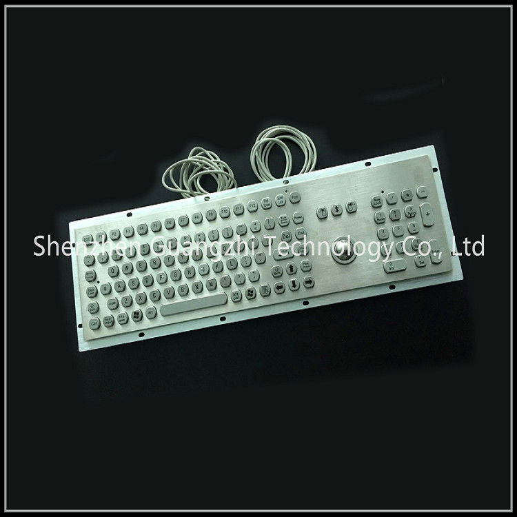106 Keys Type Waterproof Keyboard , Industrial Grade Metal Computer Keyboard